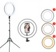 10" Ring Light 1.6M Tripod With Remote