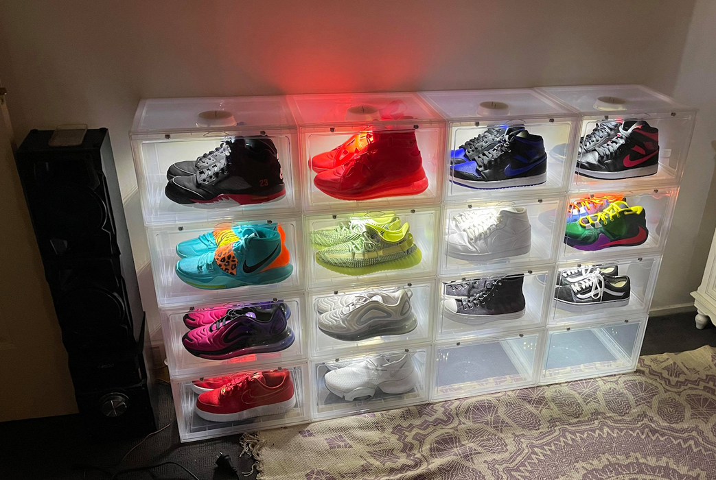 XL Clear Magnetic Stackable Display Shoe Box